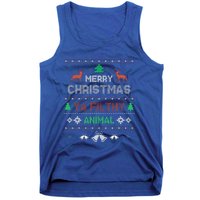 Funny Alone At Home Movies Merry Christmas You Filty Animal Tank Top