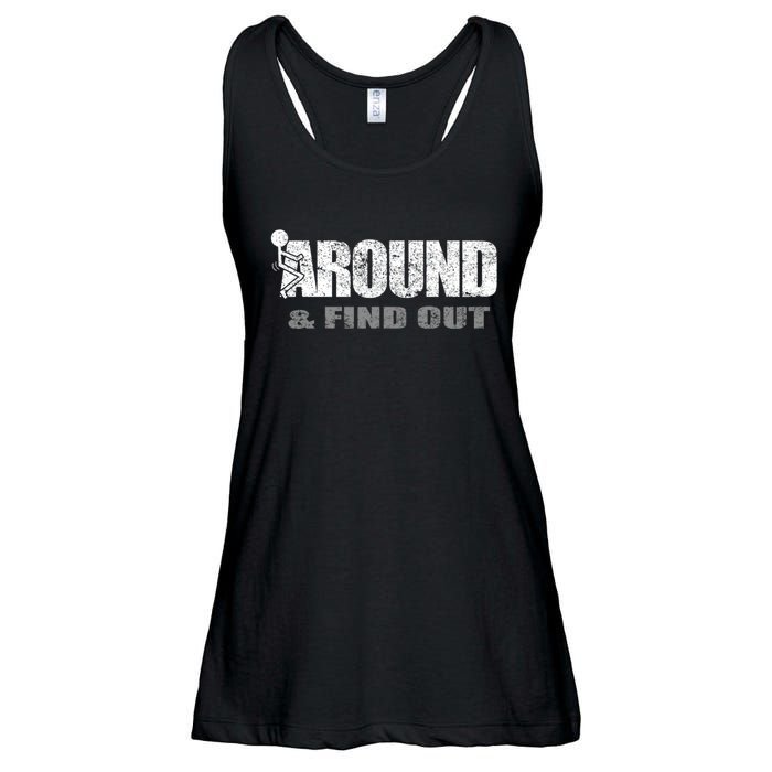 Fuck Around And Find Out Ladies Essential Flowy Tank