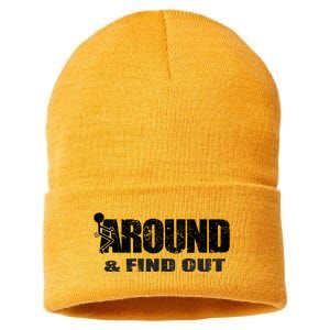 Fuck Around And Find Out Sustainable Knit Beanie