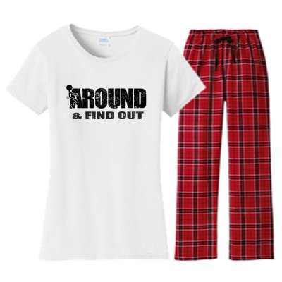 Fuck Around And Find Out Women's Flannel Pajama Set