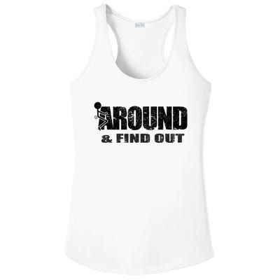 Fuck Around And Find Out Ladies PosiCharge Competitor Racerback Tank