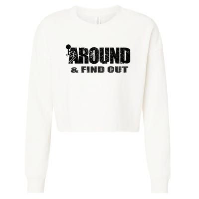 Fuck Around And Find Out Cropped Pullover Crew