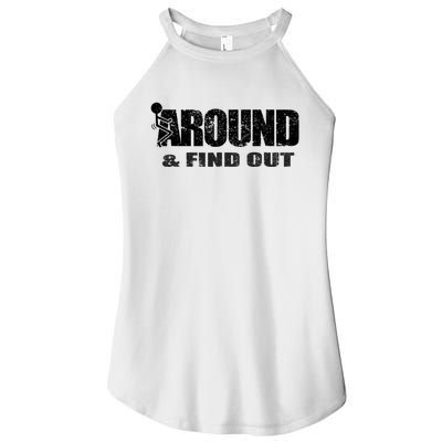 Fuck Around And Find Out Women’s Perfect Tri Rocker Tank