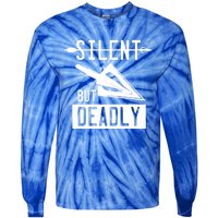 Funny Arrowhead Archery Great Gift Silent But Deadly Tee Gift Tie-Dye Long Sleeve Shirt