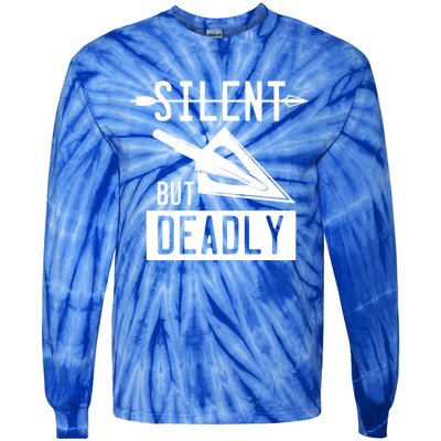 Funny Arrowhead Archery Great Gift Silent But Deadly Tee Gift Tie-Dye Long Sleeve Shirt