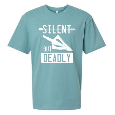 Funny Arrowhead Archery Great Gift Silent But Deadly Tee Gift Sueded Cloud Jersey T-Shirt