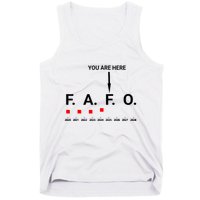 Funny Around And Find Out Fafo You Are Here Graph 2025 Tank Top