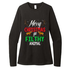 Funny Alone At Home Movies Merry Christmas You Filty Animal Gift Womens CVC Long Sleeve Shirt