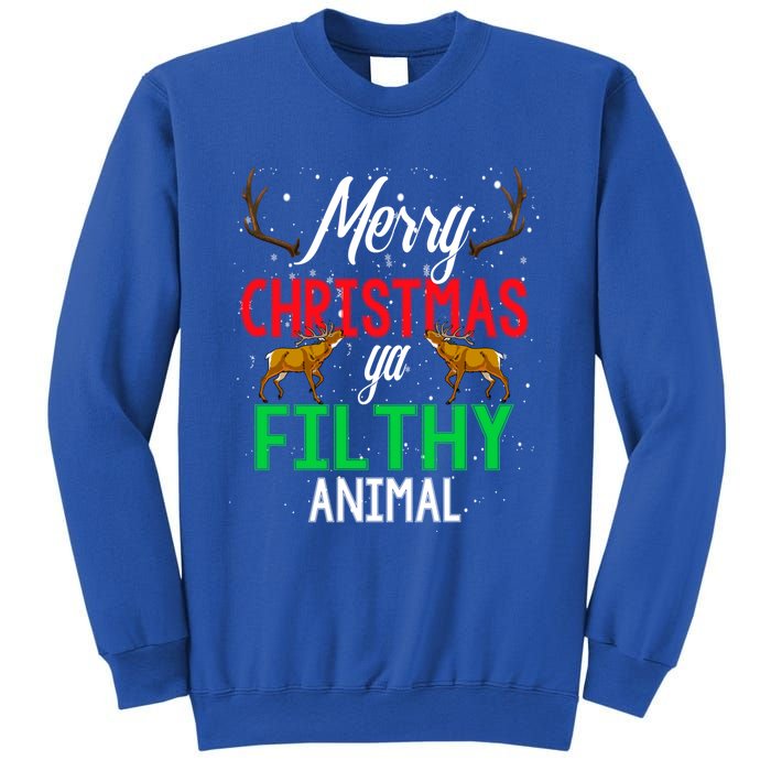 Funny Alone At Home Movies Merry Christmas You Filty Animal Gift Sweatshirt