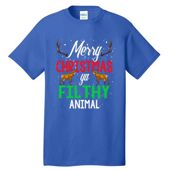 Funny Alone At Home Movies Merry Christmas You Filty Animal Gift Tall T-Shirt