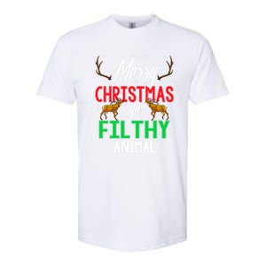 Funny Alone At Home Movies Merry Christmas You Filty Animal Gift Softstyle CVC T-Shirt