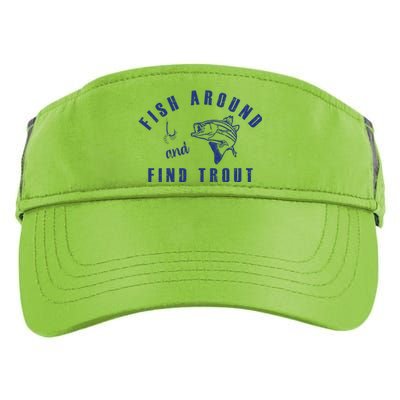 Fish Around And Find Trout Adult Drive Performance Visor