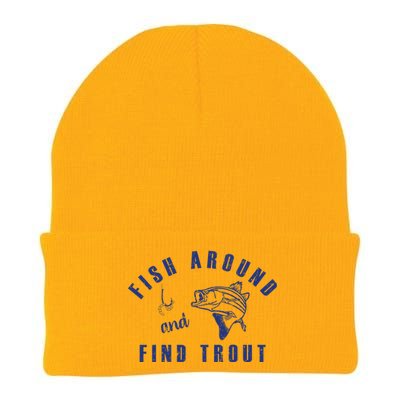 Fish Around And Find Trout Knit Cap Winter Beanie