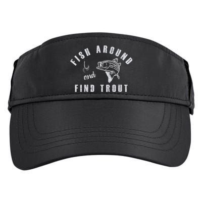 Fish Around And Find Trout Adult Drive Performance Visor
