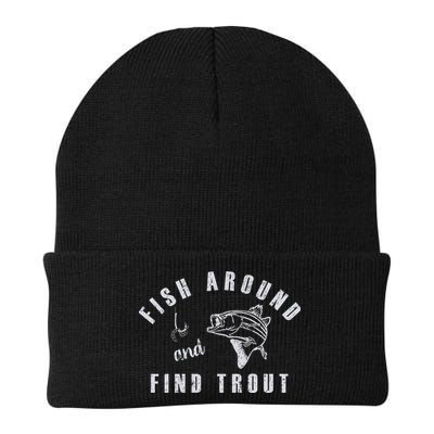 Fish Around And Find Trout Knit Cap Winter Beanie