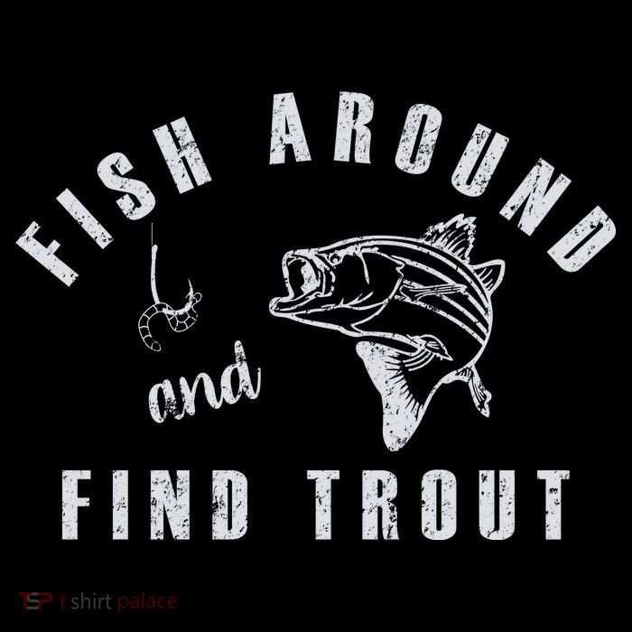 Fish Around And Find Trout Pom Pom 12in Knit Beanie