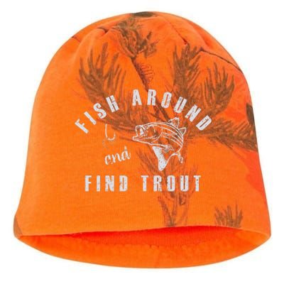 Fish Around And Find Trout Kati - Camo Knit Beanie