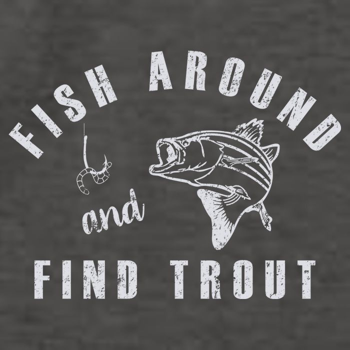 Fish Around And Find Trout Vector Backpack