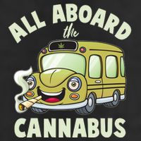 Funny All Aboard The Cannabus Cool Comfort Performance Bucket Hat