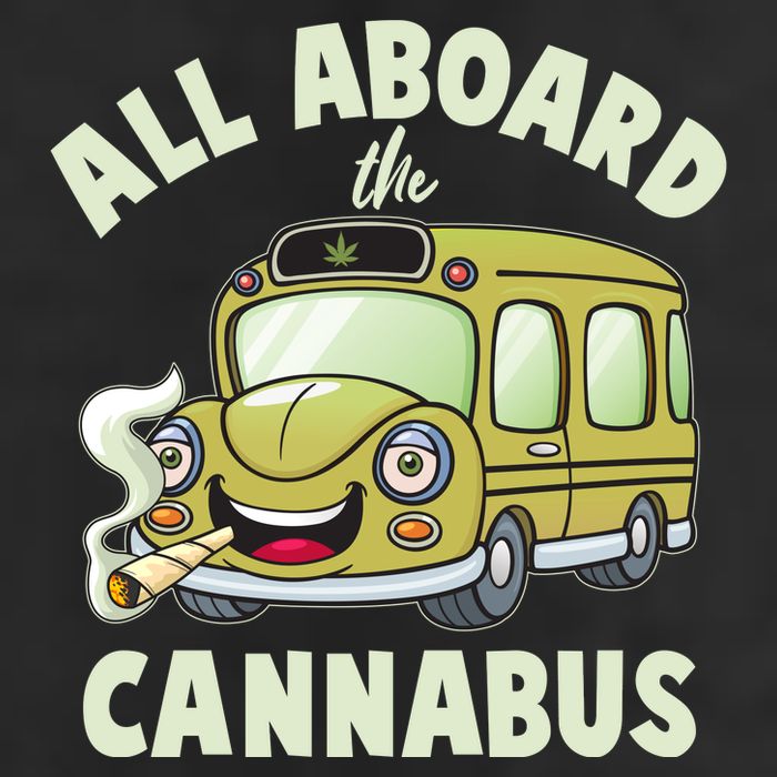 Funny All Aboard The Cannabus Cool Comfort Performance Bucket Hat