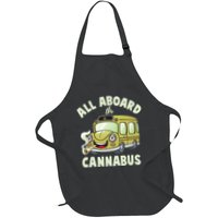 Funny All Aboard The Cannabus Apron