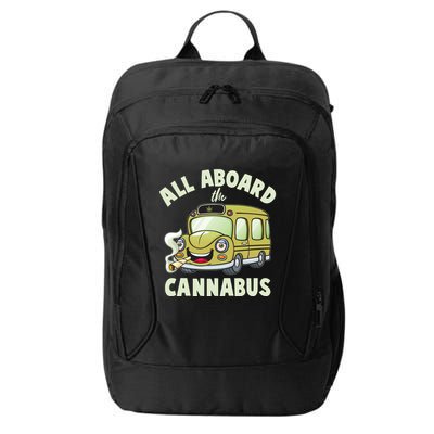 Funny All Aboard The Cannabus City Backpack