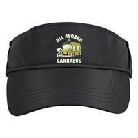 Funny All Aboard The Cannabus Adult Drive Performance Visor