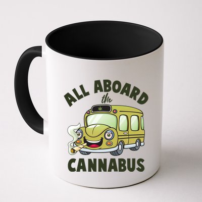 Funny All Aboard The Cannabus Mug