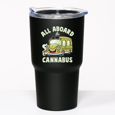 Funny All Aboard The Cannabus Tumbler