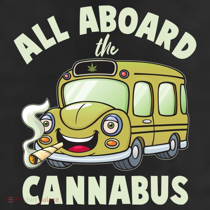 Funny All Aboard The Cannabus Tumbler