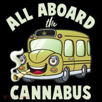 Funny All Aboard The Cannabus Womens Tank Top