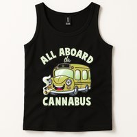 Funny All Aboard The Cannabus Tank Top