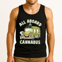 Funny All Aboard The Cannabus Tank Top