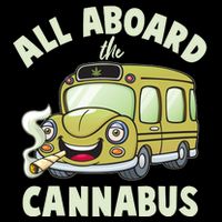 Funny All Aboard The Cannabus Wool Snapback Cap