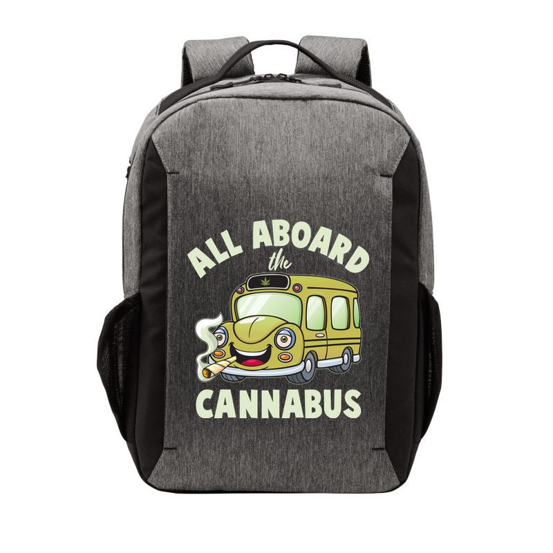 Funny All Aboard The Cannabus Vector Backpack