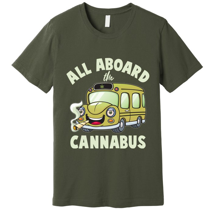 Funny All Aboard The Cannabus Premium T-Shirt
