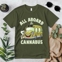 Funny All Aboard The Cannabus Premium T-Shirt