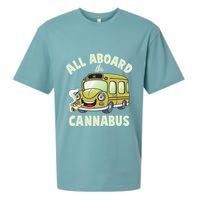 Funny All Aboard The Cannabus Sueded Cloud Jersey T-Shirt
