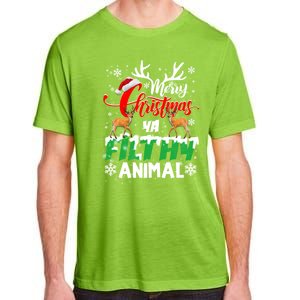 Funny Alone At Home Movies Merry Christmas You Filty Animal Gift Adult ChromaSoft Performance T-Shirt