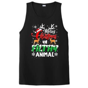 Funny Alone At Home Movies Merry Christmas You Filty Animal Gift PosiCharge Competitor Tank