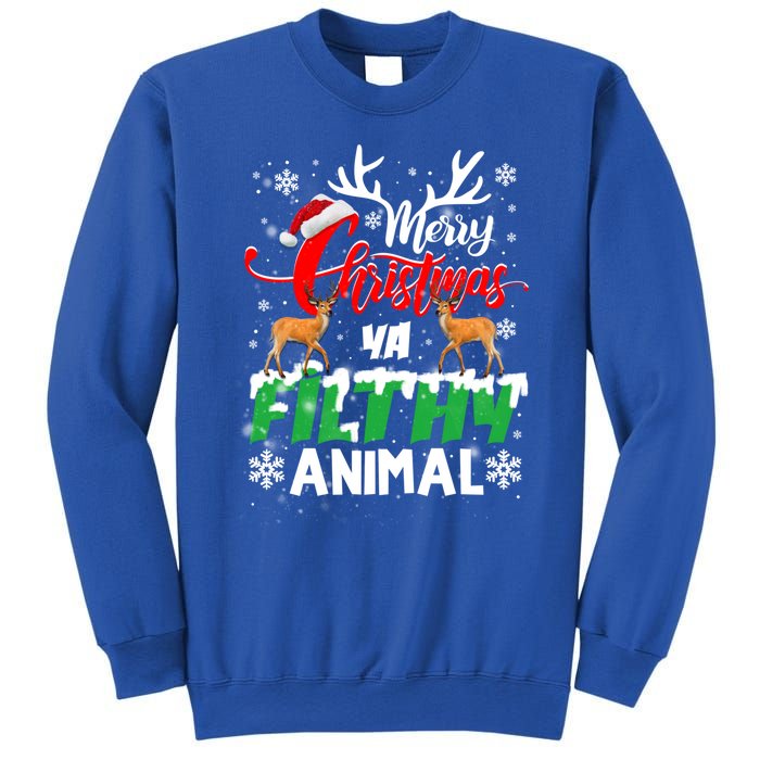 Funny Alone At Home Movies Merry Christmas You Filty Animal Gift Sweatshirt