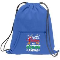 Funny Alone At Home Movies Merry Christmas You Filty Animal Gift Sweatshirt Cinch Pack Bag