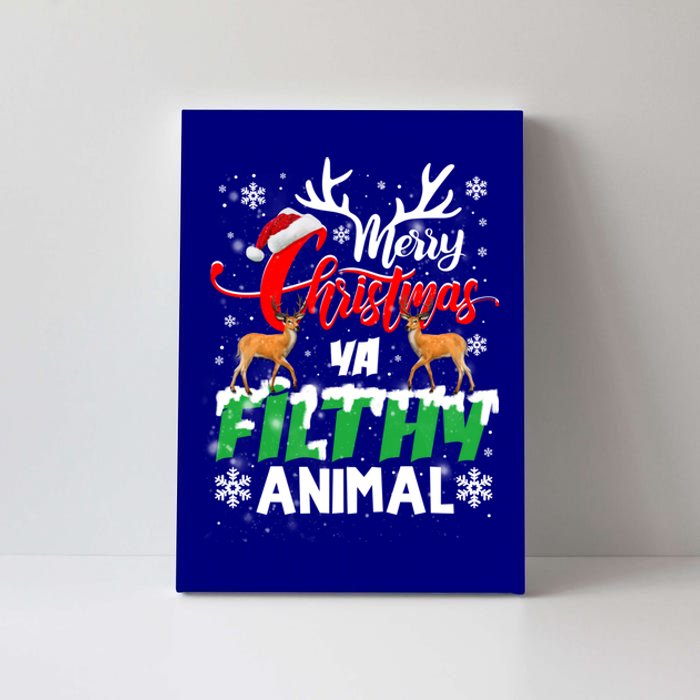 Funny Alone At Home Movies Merry Christmas You Filty Animal Gift Canvas