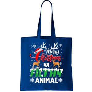 Funny Alone At Home Movies Merry Christmas You Filty Animal Gift Tote Bag