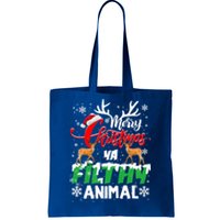 Funny Alone At Home Movies Merry Christmas You Filty Animal Gift Tote Bag