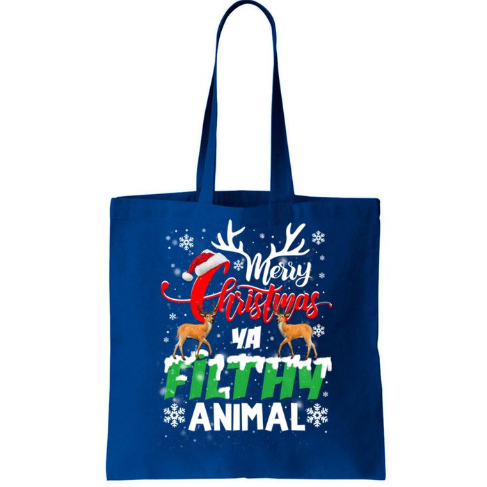 Funny Alone At Home Movies Merry Christmas You Filty Animal Gift Tote Bag