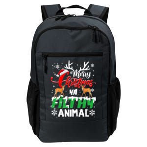 Funny Alone At Home Movies Merry Christmas You Filty Animal Gift Daily Commute Backpack