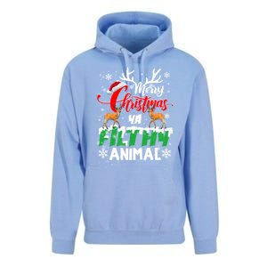 Funny Alone At Home Movies Merry Christmas You Filty Animal Gift Unisex Surf Hoodie