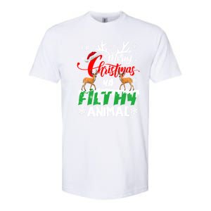 Funny Alone At Home Movies Merry Christmas You Filty Animal Gift Softstyle CVC T-Shirt