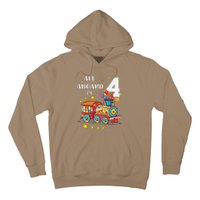 Funny All Aboard Im 4 Train Birthday Hoodie